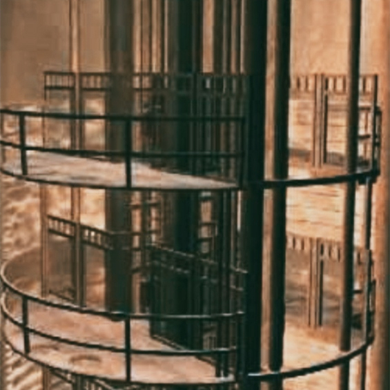 Máquina de afundamento de estrutura de galloway vertical subterrânea com estrutura de eixo de minério modular
